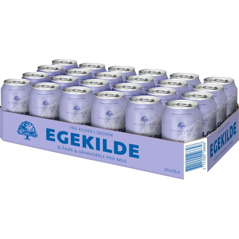 Egekilde Blåbær og Granatæble 24x0,33L Dose zzgl. DPG Pfand