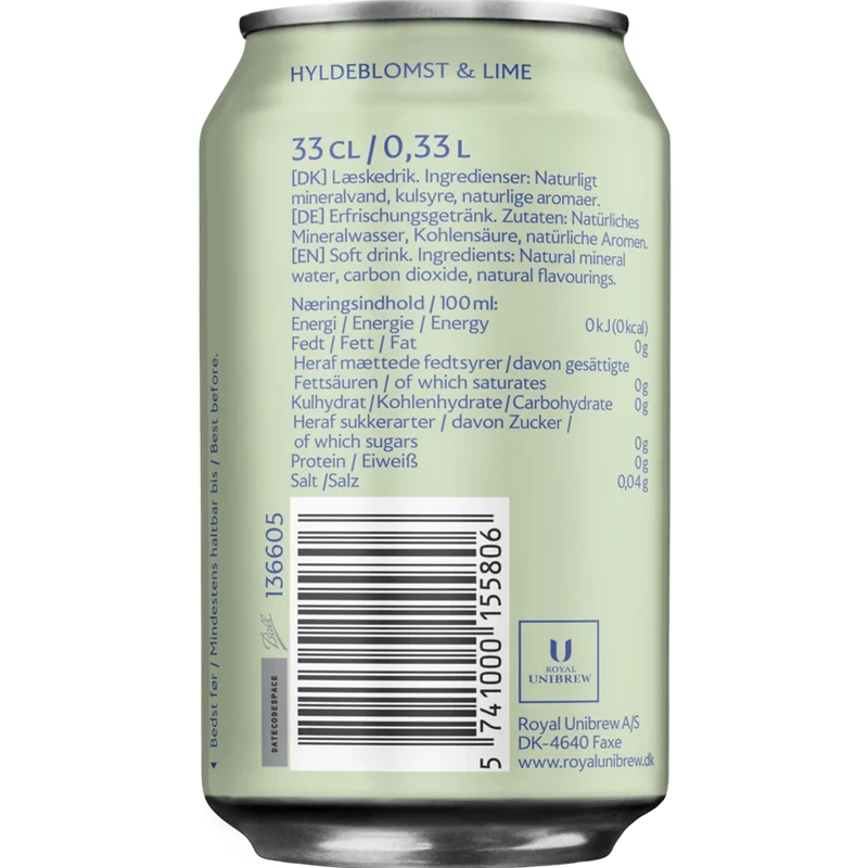 Egekilde Hyldeblomst Lime 24x0,33L Dose zzgl. DPG Pfand