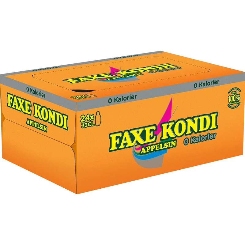 Faxe Kondi Appelsin 0 Kalorier 24x0,33L zzgl. DPG Pfand