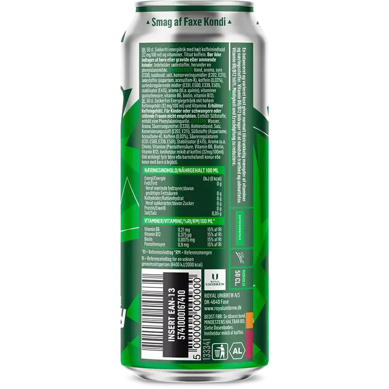 Faxe Kondi Energy Original 0 Kalorien 12x0,5L Dose zzgl. DPG Pfand