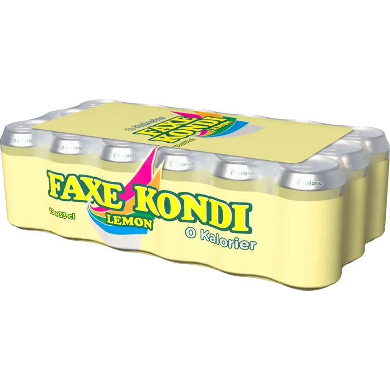Faxe Kondi Lemon 0 kalorier 18x0,33L Dose zzgl. DPG Pfand