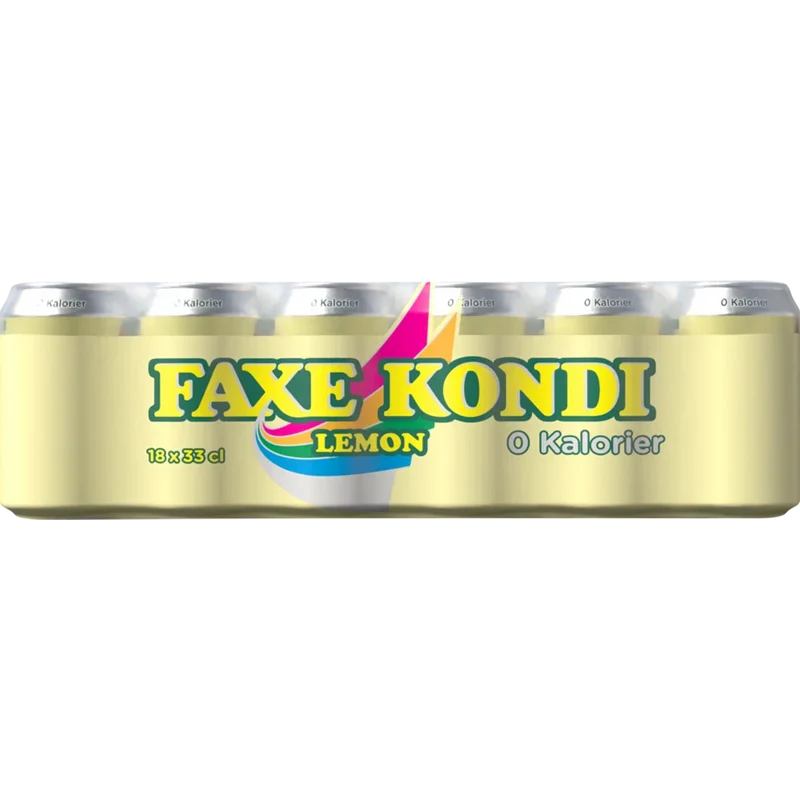 Faxe Kondi Lemon 0 kalorier 18x0,33L Dose zzgl. DPG Pfand