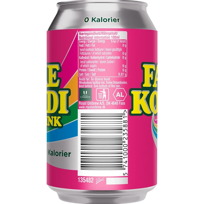 Faxe Kondi Pink 0 Kalorier 18x0,33L Dose zzgl. DPG Pfand