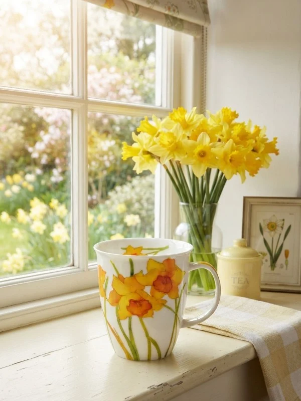 Dunoon Nevis Flora Daffodil Mug