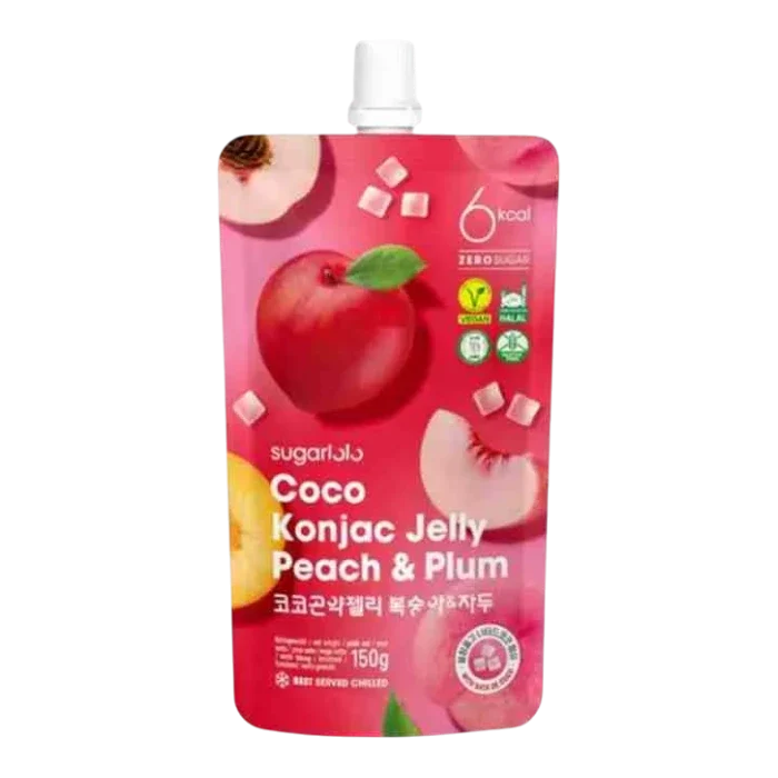 SUGARLOLO Coco Konjac Jelly Peach&Plum 150g