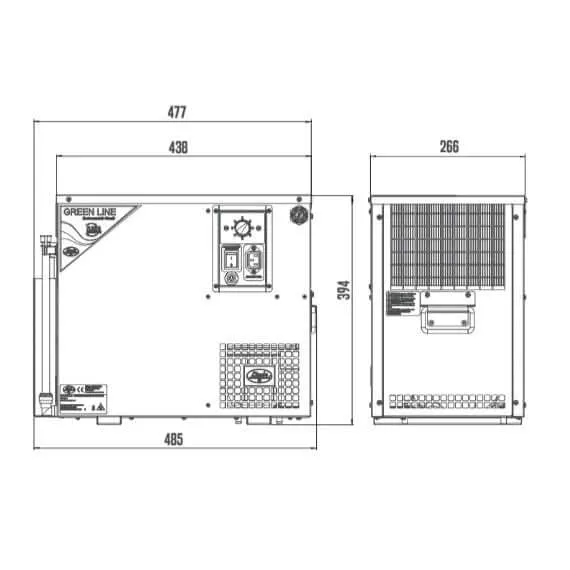 Lindr AS-40 New Green Line | 2-leitig | Profi-Nasskühler 40 l/h