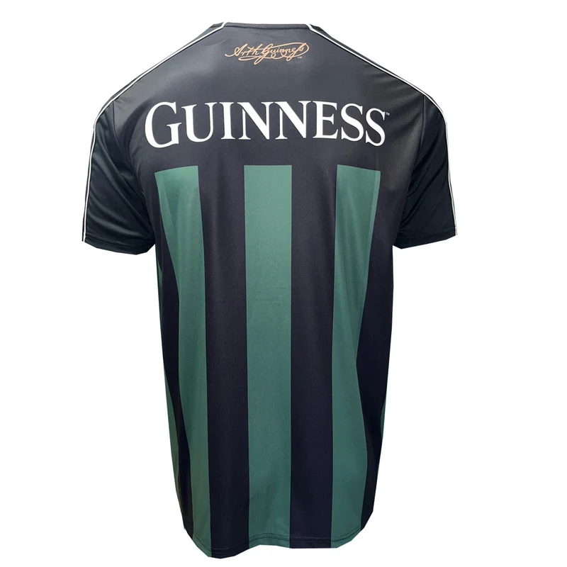 Guinness Green & Black Retro Striped Performance Top