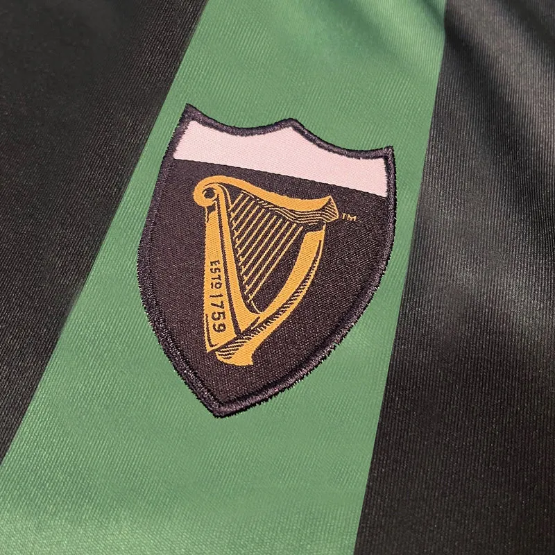 Guinness Green & Black Retro Striped Performance Top