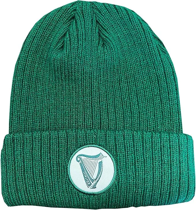 Green Guinness Harp Knit Beanie