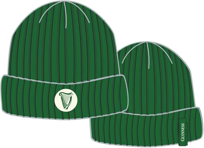 Green Guinness Harp Knit Beanie
