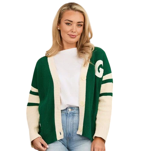 Green & Cream Guinness Heritage Knit Cardigan