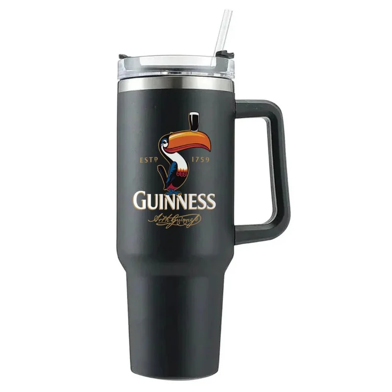 Guinness Toucan Large Travel Mug, with handle, for Hot and Cold drinks