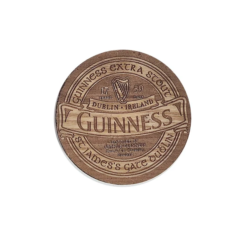 Guinness Wooden Coaster (4 Options)