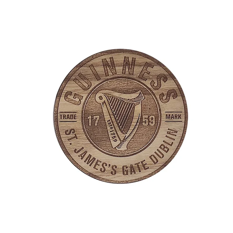 Guinness Wooden Coaster (4 Options)