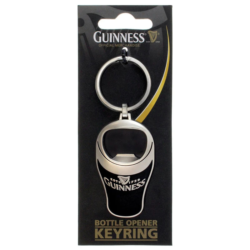 Guinness Pint 3D, Bottle Opener, Keyring