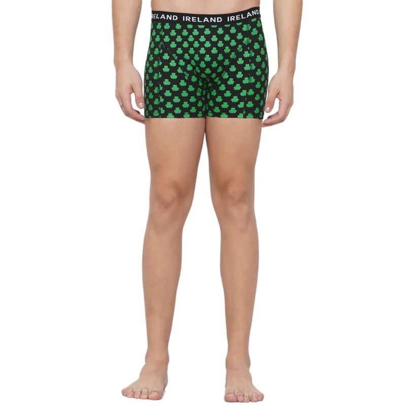 Shamrock Black Mens Boxers