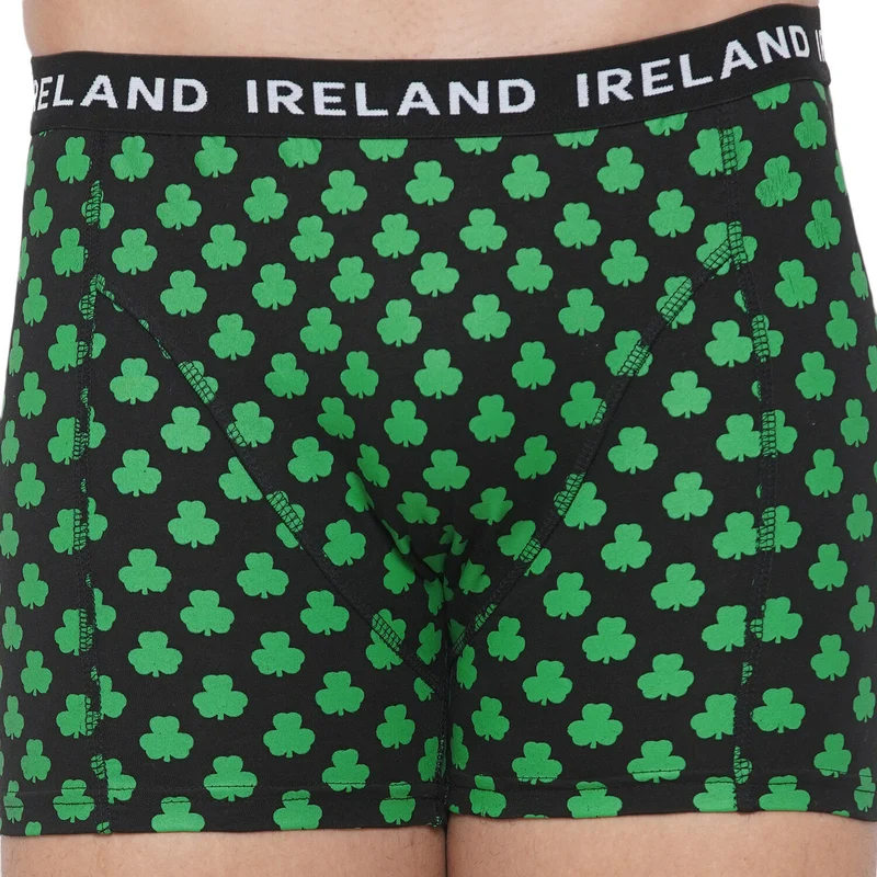Shamrock Black Mens Boxers