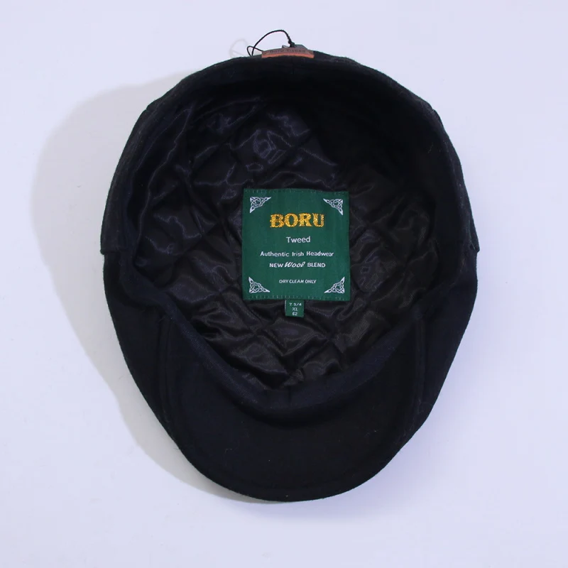 Mens Tweed Countryman Black Hat