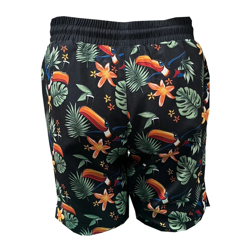 Men's Guinness Toucan Hawaiian Print Swim Shorts