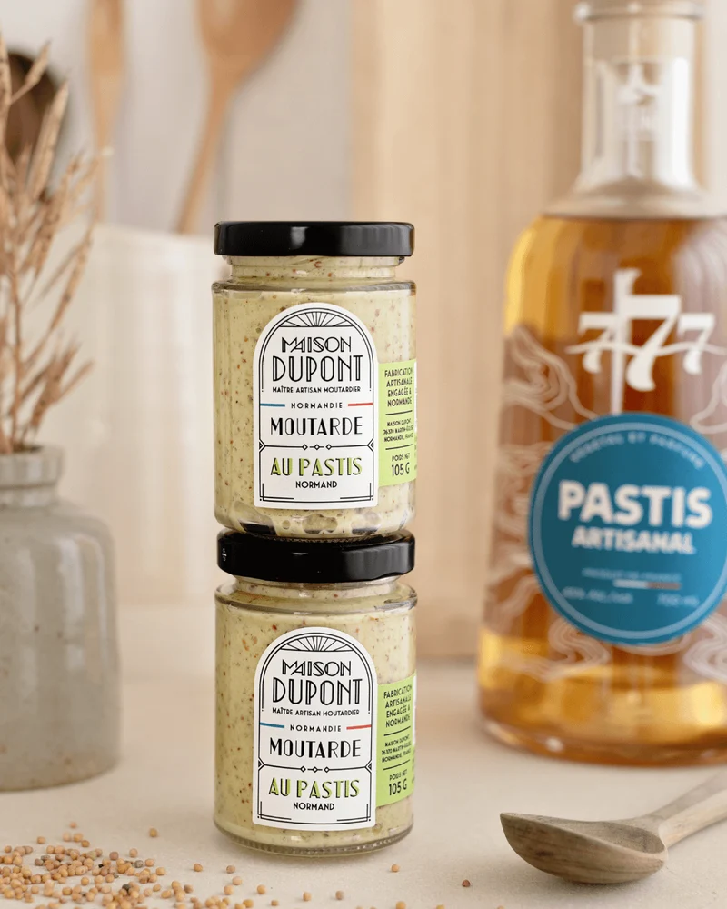 Französischer Senf mit Pastis, 105g