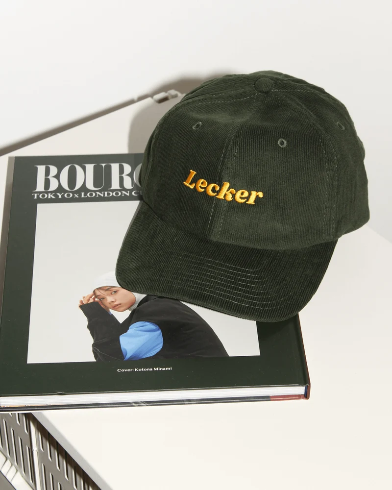 Bestickte Cord Cap - Lecker