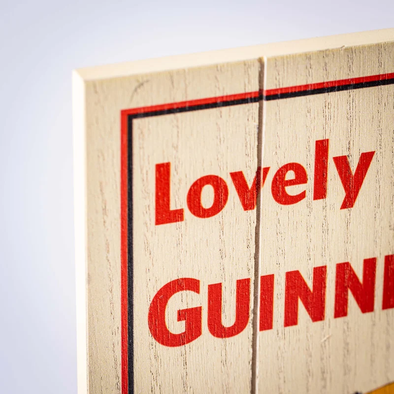 Guinness Toucan Wooden Sign 20cm x 30cm