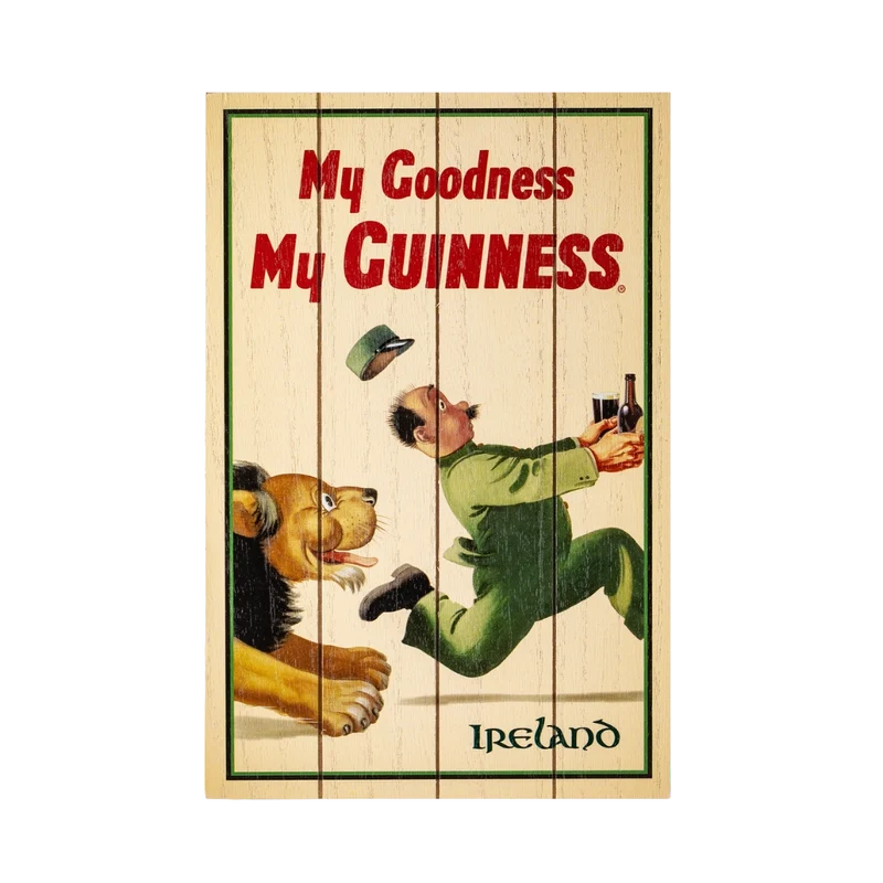 Guinness Lion Wooden Sign