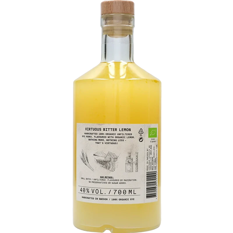 Virtuous by Nature Bitter Lemon Vodka 40% 0,7L FL
