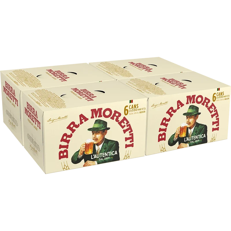 Birra Moretti L'Autentica 4,6% 24x0,33L Dose zzgl. DPG Pfand