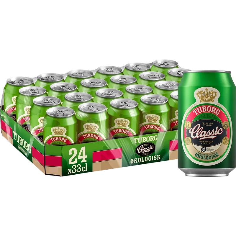 Tuborg Classic Økologisk 4,6% 24x0,33L Dose zzgl. DPG Pfand