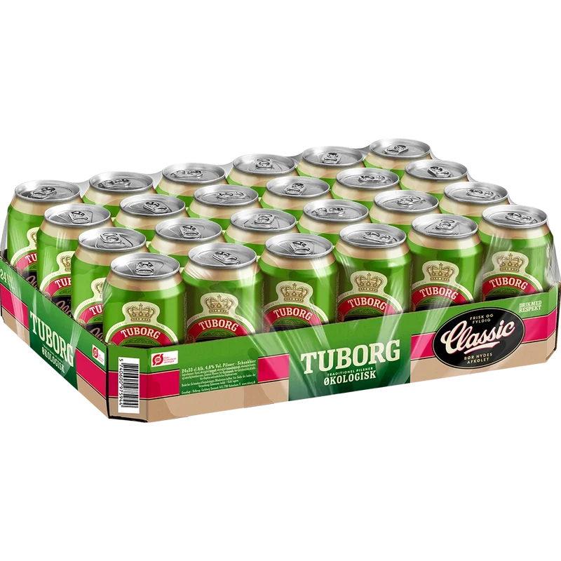 Tuborg Classic Økologisk 4,6% 24x0,33L Dose zzgl. DPG Pfand