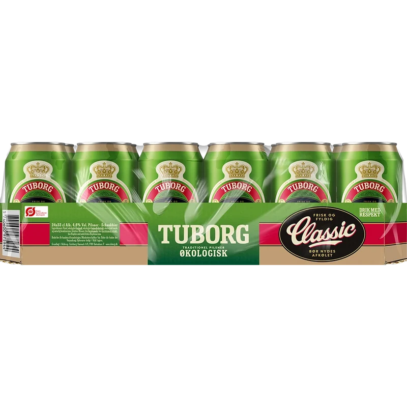 Tuborg Classic Økologisk 4,6% 24x0,33L Dose zzgl. DPG Pfand