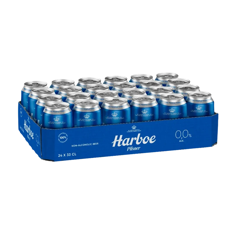 Harboe Pils 0,0% 24x0,33L Dose zzgl. DPG Pfand