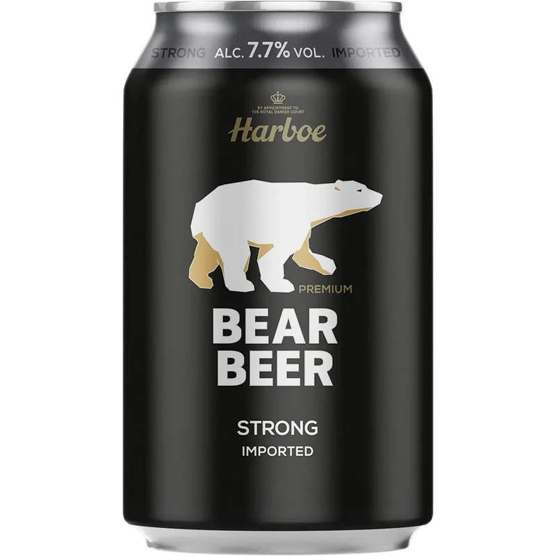 Harboe Bear Beer 7,7% 24x0,33L Dose zzgl. DPG Pfand