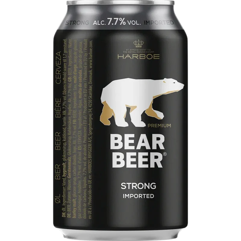 Harboe Bear Beer 7,7% 24x0,33L Dose zzgl. DPG Pfand