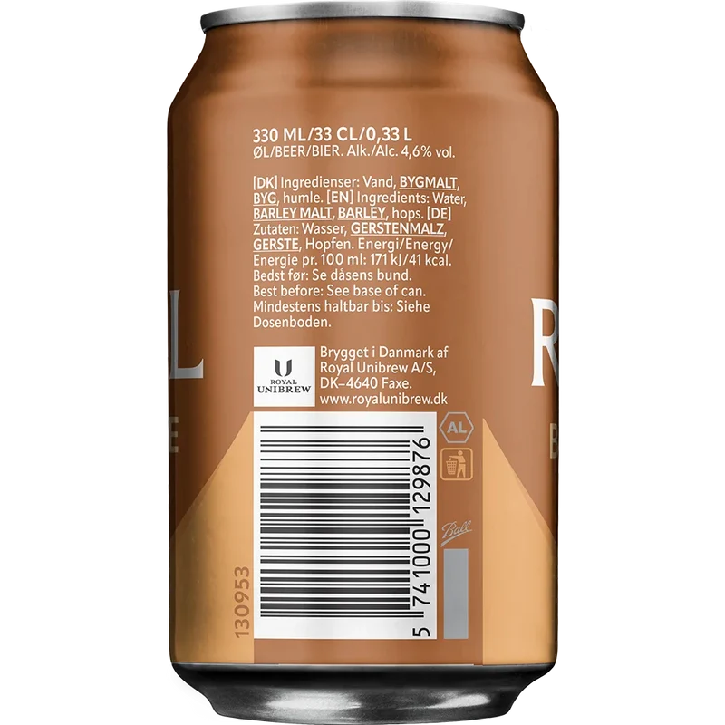 Royal Brown Ale 4,6% 24x0,33L Dose zzgl. DPG Pfand