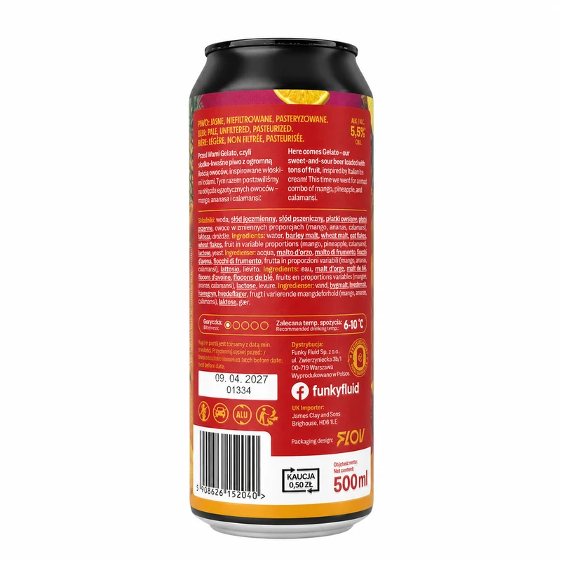 Funky Fluid Gelato Tropical Shake 2026 | Fruited Sour