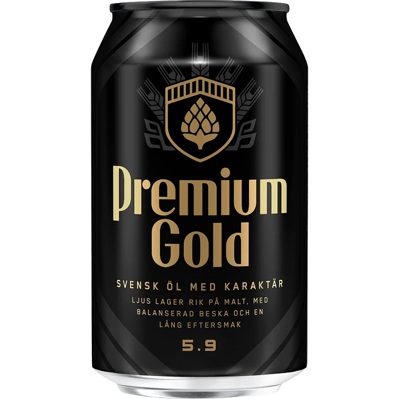 Spendrups Premium Gold 5,9% 24x0,33L Dose zzgl. DPG Pfand