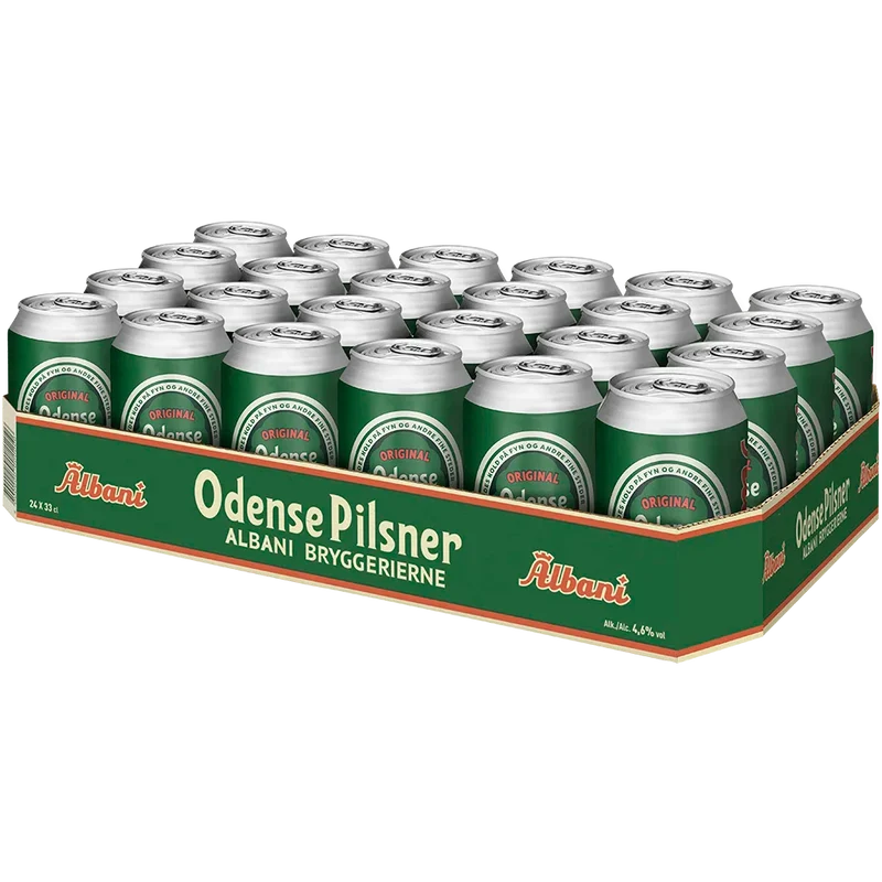 Odense Pils 4,6% 24x0,33L Dose zzgl. DPG Pfand