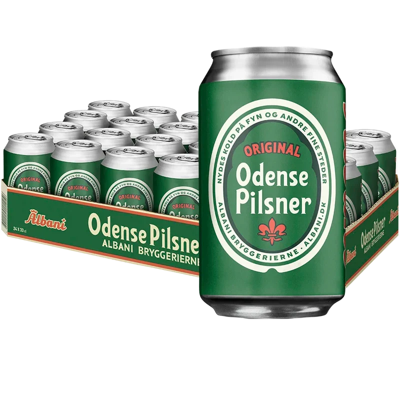 Odense Pils 4,6% 24x0,33L Dose zzgl. DPG Pfand