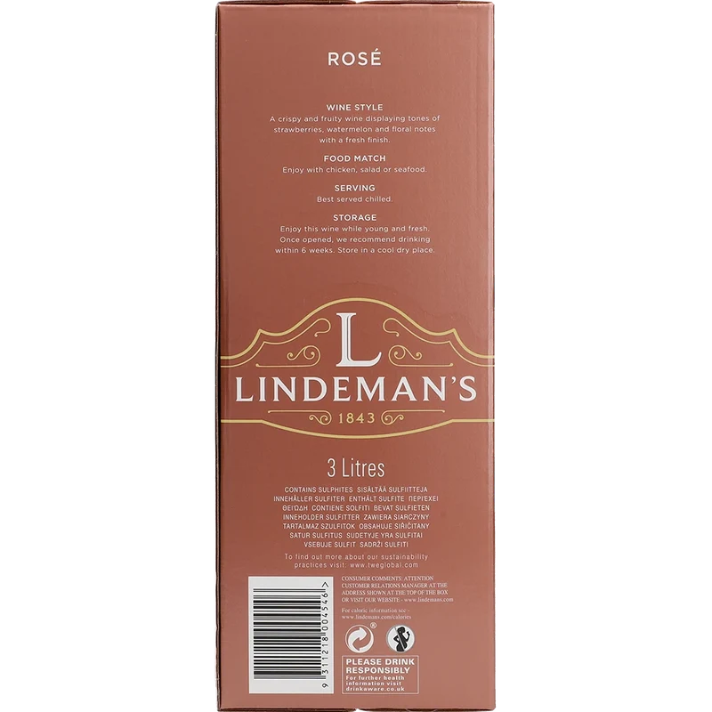 Lindeman's Rosé 11 % 3L BIB