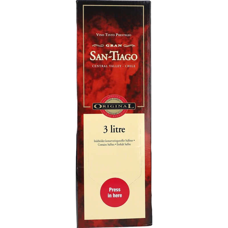 San Tiago Special Blend Red Wine 13.5 % 3L BIB
