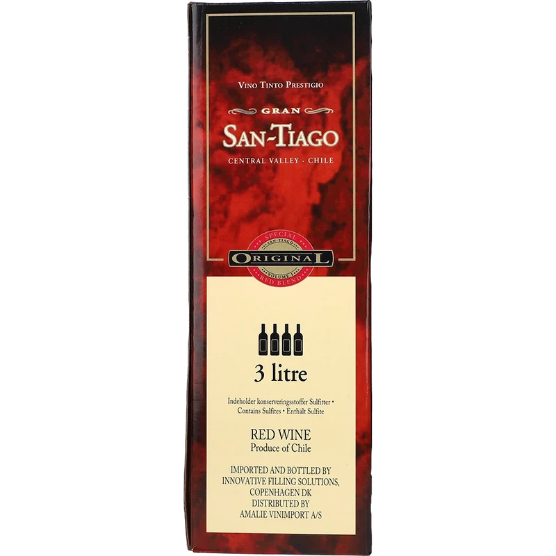 San Tiago Special Blend Red Wine 13.5 % 3L BIB