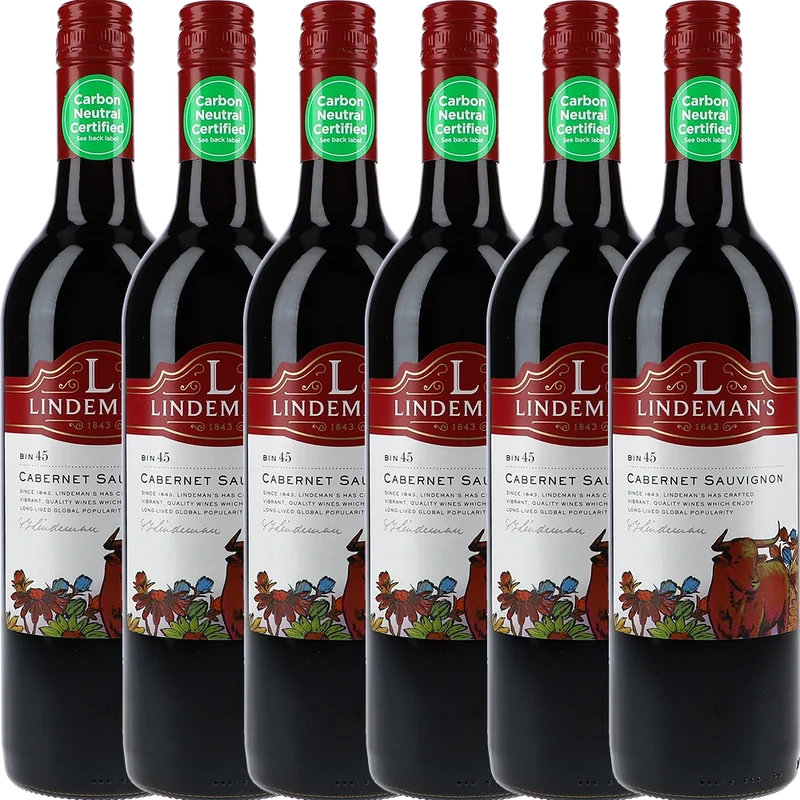 6x Lindeman's BIN 45 Cabernet Sauvignon 13,5% 0,75L FL