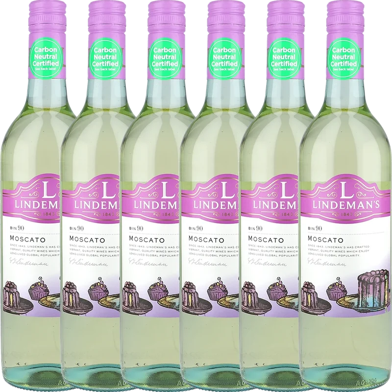 6x Lindeman's BIN 90 Moscato 7 % 0,75L FL