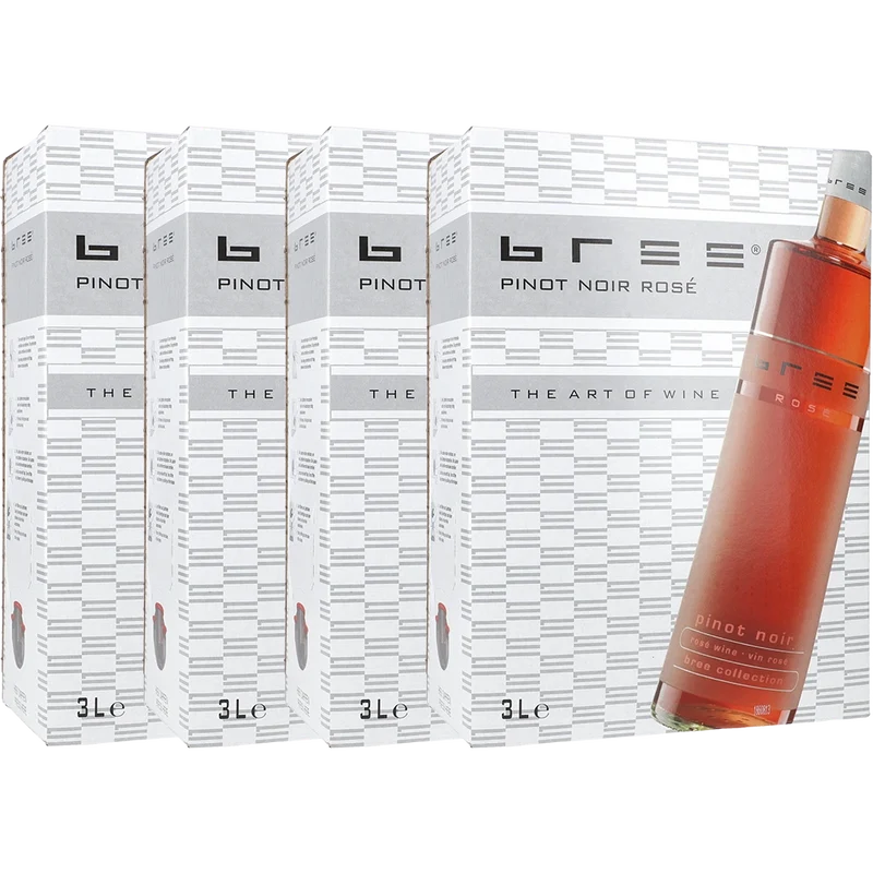 4x BREE Pinot Noir Rosé 11% 3L BIB