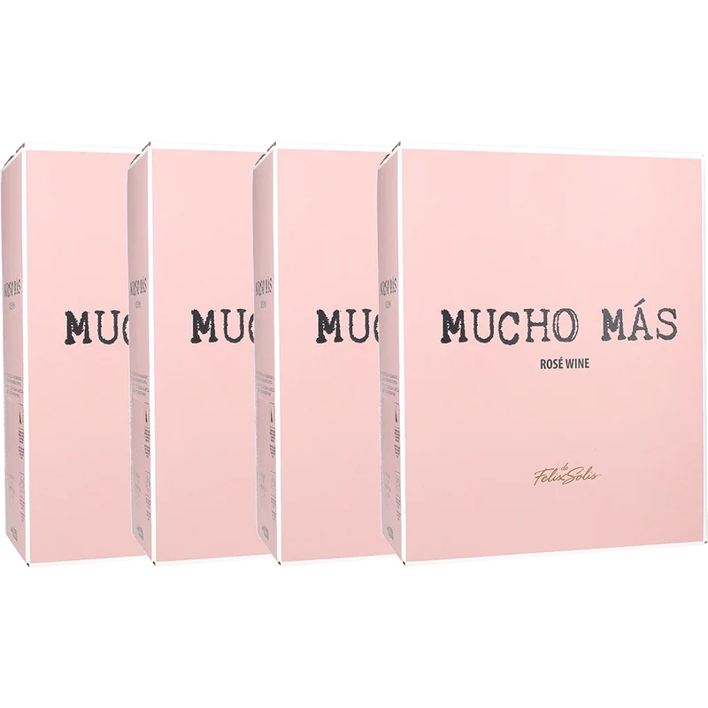 4x Mucho Más Rosé 13% 3L BIB