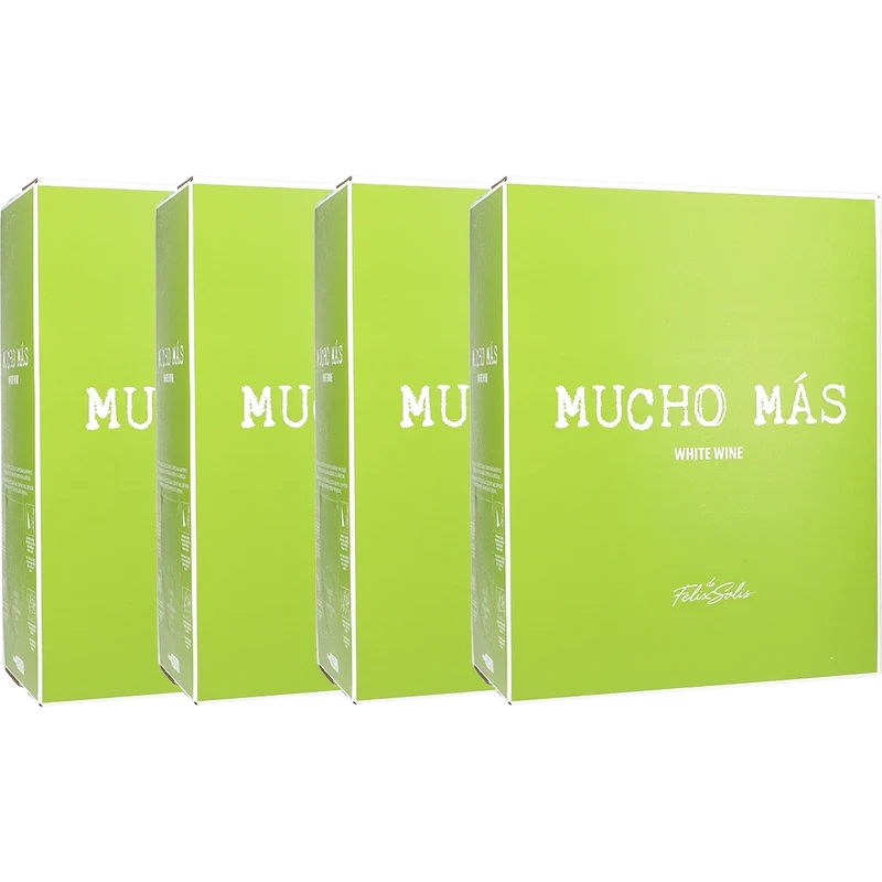 4x Mucho Más Weiß 12,5% 3L BIB