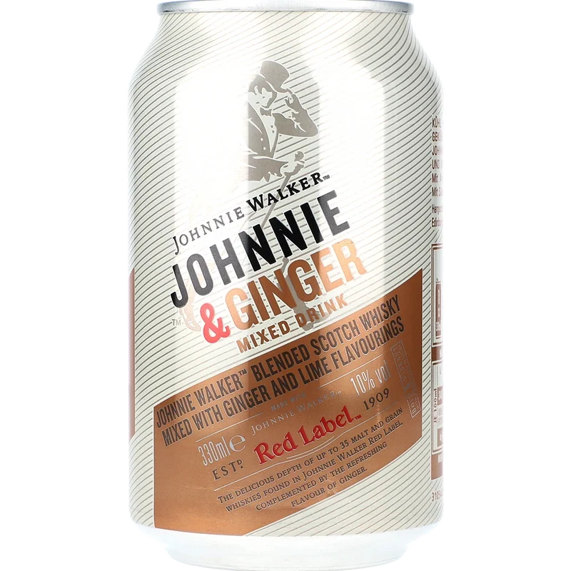 Johnnie Walker Premix Johnnie Walker & Ginger Ale 10% 0,33L DS zzgl. DPG Pfand