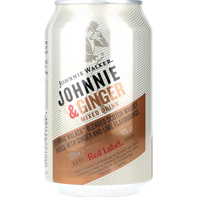 Johnnie Walker Premix Johnnie Walker & Ginger Ale 10% 0,33L DS zzgl. DPG Pfand